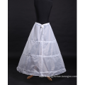 Robe de soirée nuptiale blanche en robe de soirée avec 3 couches de cerceaux Crinoline nuptiale gonflée